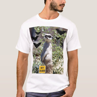 ハロウィンMeerkatのワイシャツ Tシャツ
