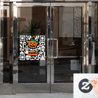ハロウィンQRコード ウィンドウサイン