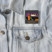ハロウィンRVキャンパー 缶バッジ (インサイチュ)