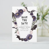 ハロウィンSave the Date Gothic 結婚's 招待状 (スタンド正面)