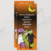 ハロウィンSpooktacularのカスタムの招待状 招待状 (正面/裏面)