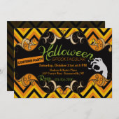 ハロウィンSpooktacularの招待状 招待状 (正面/裏面)