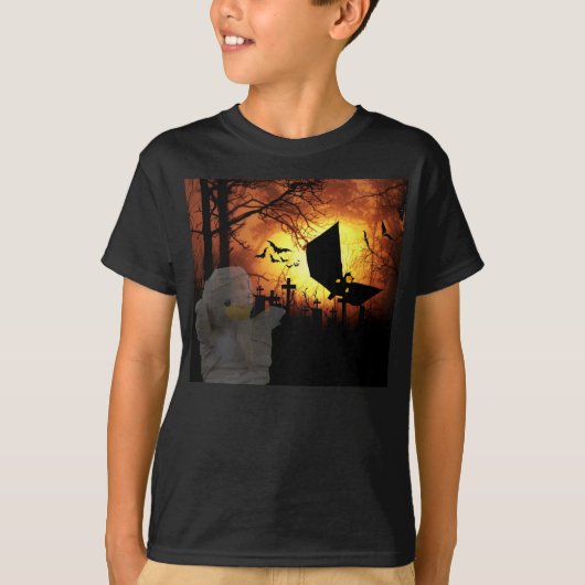 ハロウィンTシャツのための楽しいデザイン Tシャツ (正面)