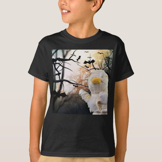 ハロウィンTシャツの面白いミイラデザイン Tシャツ (正面)