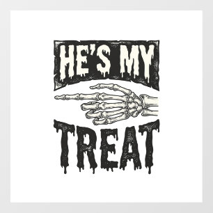ハロウィンTシャツデザイン 僕の彼氏 スケルトンの手 ウィンドウサイン