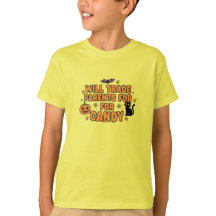 ハロウィンTシャツ お菓子と親を交換