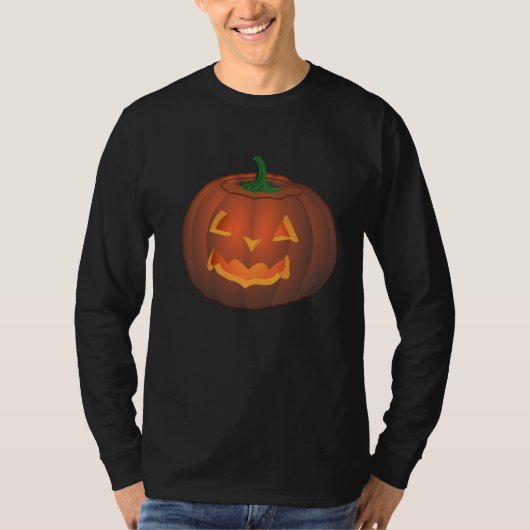 ハロウィンTシャツ パンプキンT オレンジキャラクターTシャツ Tシャツ (正面)