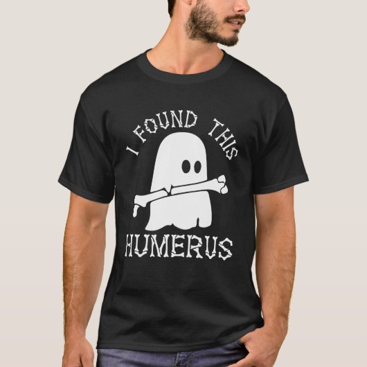 ハロウィンTシャツ 面白い上腕骨 ゴースト Tシャツ (正面)