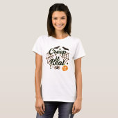 ハロウィンTシャツ Creep It Real Tシャツ (正面フル)