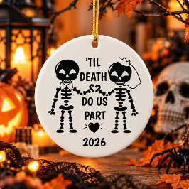 ハロウィンTill Death Do Us Part セラミックオーナメント