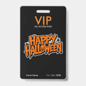 ハロウィンVIPパス オールアクセスパーティパス バッジ (裏面)