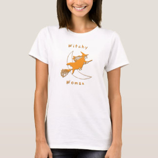 ハロウィンWitchyの女性のベビードールT Tシャツ
