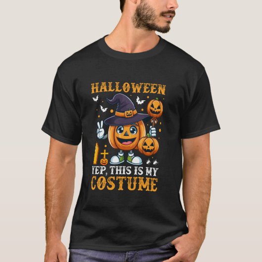 ハロウィンYepこれは私のコスチュームTシャツ Tシャツ (正面)