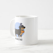 ハロウィーニー面白いソーセージ犬のダジャレ コーヒーマグカップ (正面左)