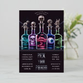 ハロウィーンあなたの毒を選カスタムぶ 箔招待状 (立ち正面)