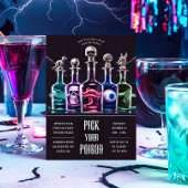 ハロウィーンあなたの毒を選カスタムぶ 箔招待状