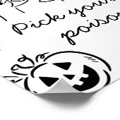 ハロウィーンあなたの毒カクテルサインのポスターを選ぶ ポスター (角)