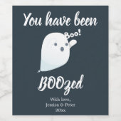 ハロウィーンあなたはブーズワインラベルされている ワインラベル (シングルラベル)