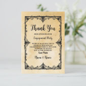 ハロウィーンありがとうご結婚ざいますゴシックフレームカード 招待状 (スタンド正面)