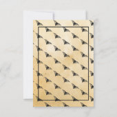 ハロウィーンありがとうご結婚ざいますゴシックフレームカード 招待状 (裏面)