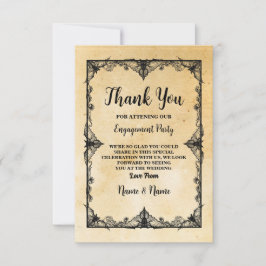 ハロウィーンありがとうご結婚ざいますゴシックフレームカード 招待状