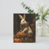 ハロウィーンうさぎ ポストカード (スタンド正面)