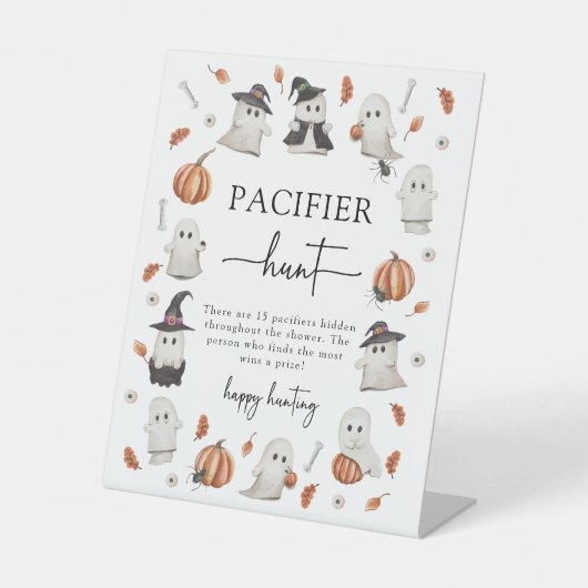 ハロウィーンおしゃぶりサイン 台座サイン (正面)