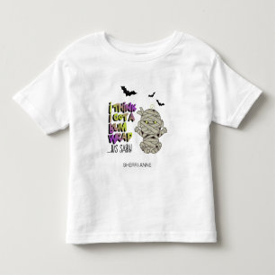ハロウィーンおむつミイラベビー グリーン ID683 トドラーTシャツ