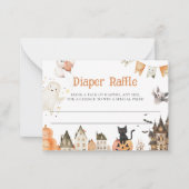 ハロウィーンおむつラッフルカード ノートカード (正面)