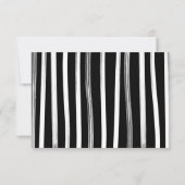 ハロウィーンおむつラッフルスケルトンハート赤ちゃんシャワー 招待状 (裏面)