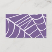 ハロウィーンおむつラッフルベビーシャワー エンクロージャーカード (裏面)