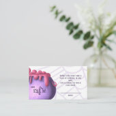 ハロウィーンおむつラッフルベビーシャワー エンクロージャーカード (スタンド正面)