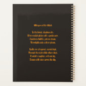 ハロウィーンおもしろいのカスタマイズ プランナー手帳 (裏面)