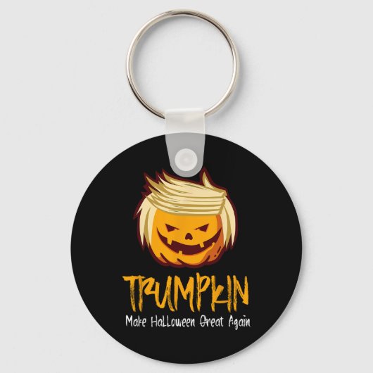 ハロウィーンおもしろいドナルドトランプ衣装ギフトアイディア キーホルダー (正面)