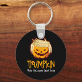 ハロウィーンおもしろいドナルドトランプ衣装ギフトアイディア キーホルダー (正面)