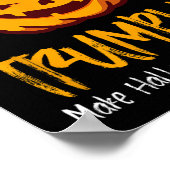 ハロウィーンおもしろいドナルドトランプ衣装ギフトアイディア ポスター (角)