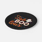 ハロウィーンおもしろいブー ペーパープレート (アングル)