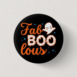 ハロウィーンおもしろいブー 缶バッジ