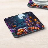 ハロウィーンおもしろいプラスチックコースター コースター (左側)
