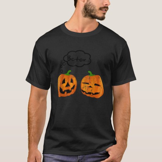 ハロウィーンおもしろいボトックスパンプキンギフト Tシャツ (正面)