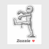 ハロウィーンおもしろい歩くミイプシール シール (シート)