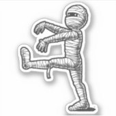 ハロウィーンおもしろい歩くミイプシール シール (正面)