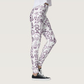 ハロウィーンおもしろい紫 レギンス (右)