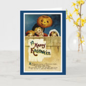 ハロウィーンおもしろい カード (黄色い花)