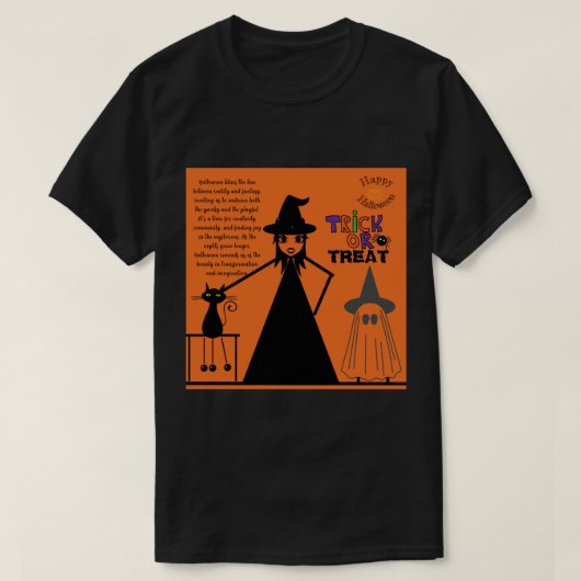 ハロウィーンおもしろい Tシャツ (デザイン正面)