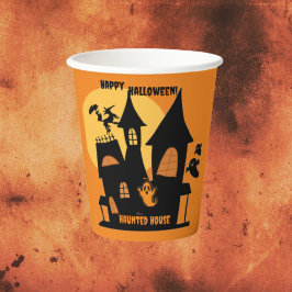 ハロウィーンお化け屋敷ペーパーカップ 紙コップ