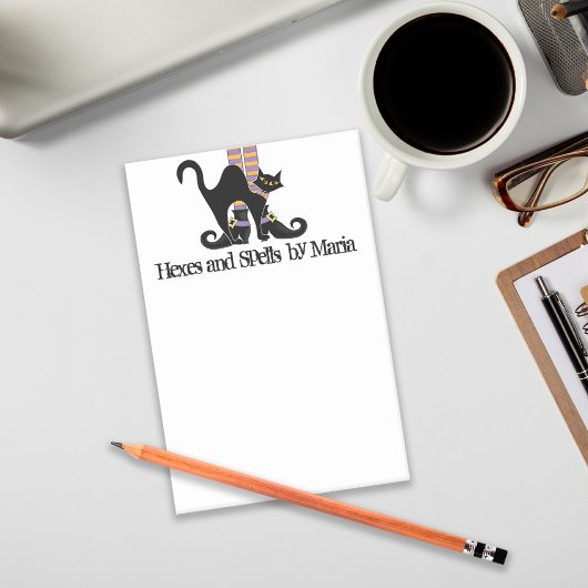 ハロウィーンお洒落かわいい魔女シューズ黒猫 ポストイット