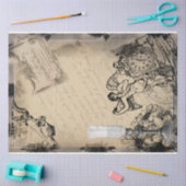 ハロウィーンお祝いタイムヴィンテージエフェメラ 薄葉紙 (クラフト)