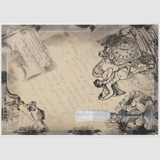 ハロウィーンお祝いタイムヴィンテージエフェメラ 薄葉紙 (正面)