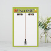 ハロウィーンお祝いバンコゲームタリーシート (スタンド正面)